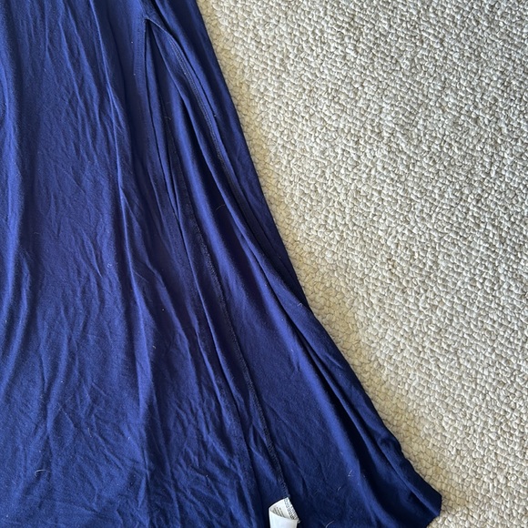Mono B navy slit maxi skirt size small - Picture 3 of 6